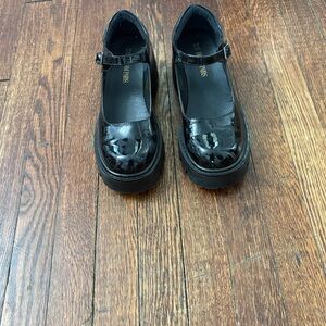 Black Platform Mary Jane Shoes